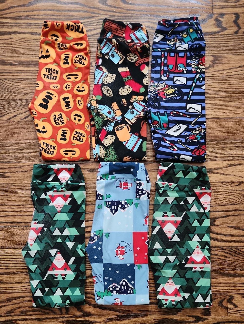 Lularoe Holiday Leggings Bundle size L/XL
